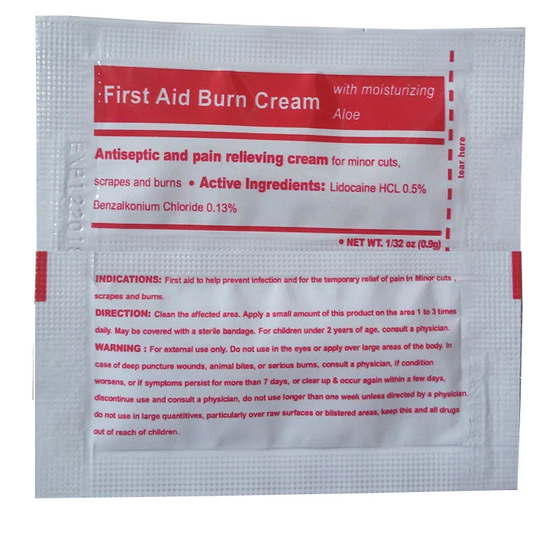 5 шт./упак. первой помощи сжечь аксессуары для крема аптечка ожогов ошпаривает