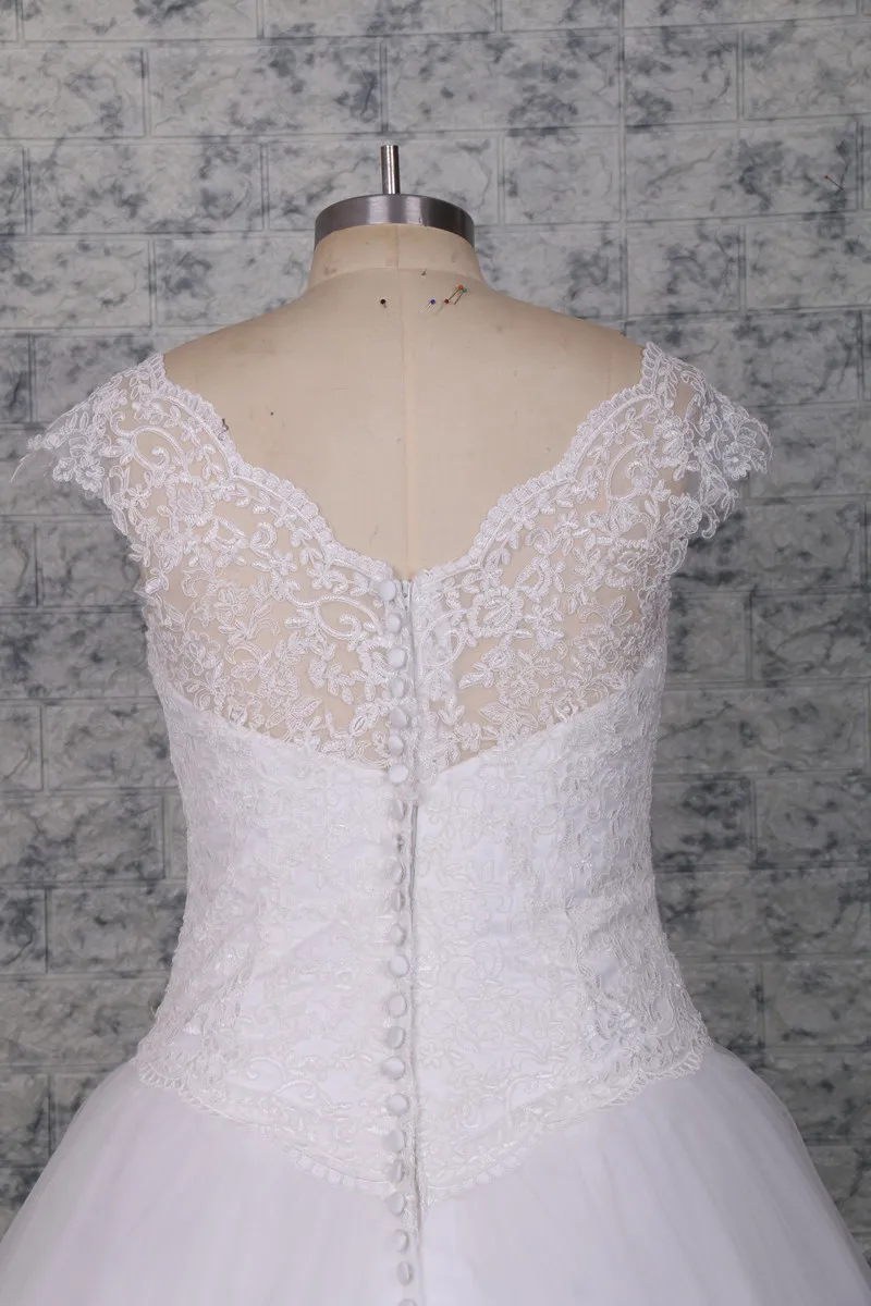 Mucielee Vestidos De Novia Линия Тюль старинные аппликации свадебное платье кружевной халат