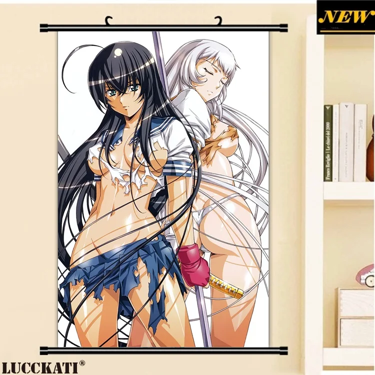 40X60 см Ikkitousen battale Vixens Shiozaki Yuji серия квитанция мультфильм аниме Настенная картина прокрутки холст живопись плакат - Цвет: R
