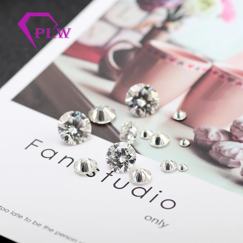 Включая сертификацию россыпью драгоценные камни 1 2 ct цвет GH 7 мм VVS 3ex круглый