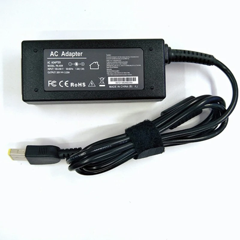 20 V 2.25A USB квадратный разъем вольт универсальный Питание адаптер переменного тока