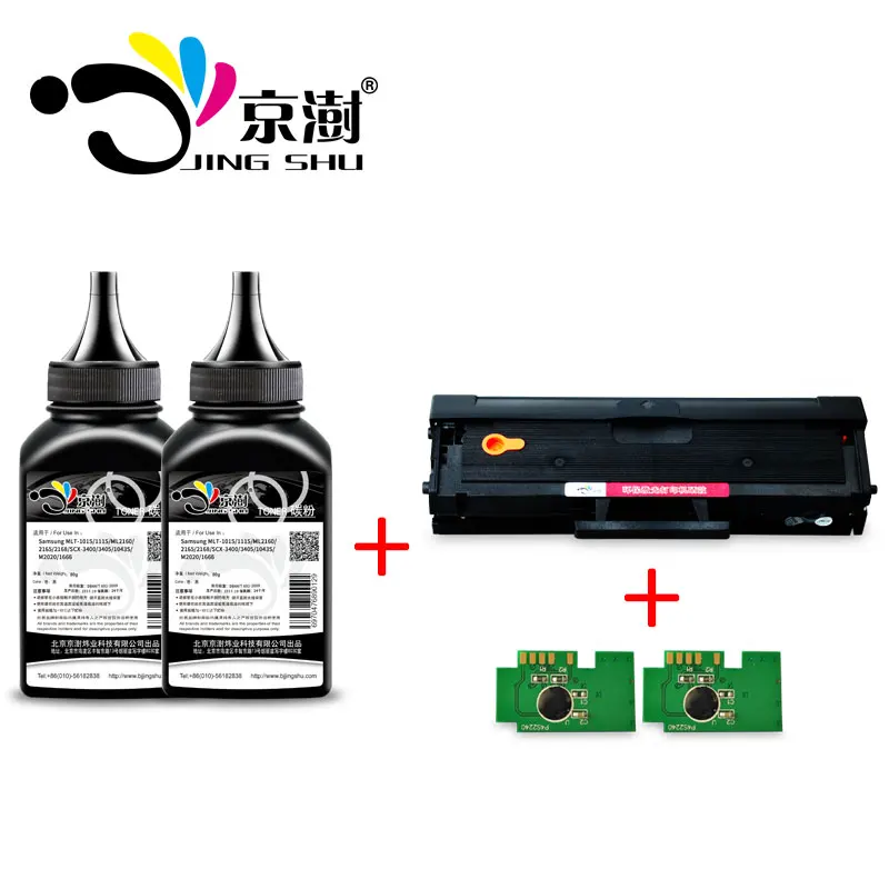 1 Тонер картридж + 2 порошка чипа mlt d101s для Samsung ML 2165 2160 2166W SCX 3400 3401 3405F 3405FW 3407 SF760