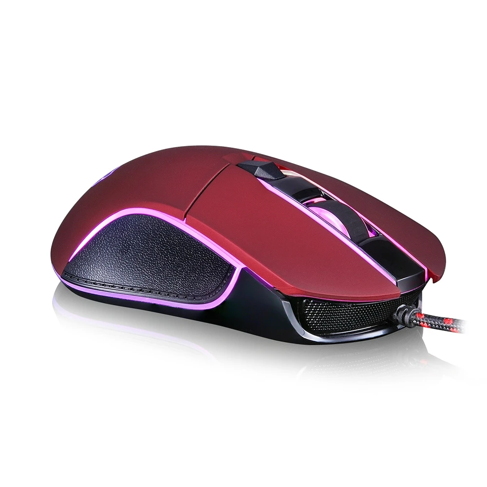 Motospeed V30 игровая мышь, Профессиональная регулируемая, разрешение 3500 dpi, USB Проводная оптическая мышь, RGB светодиодный, подсветка для PC Gamer