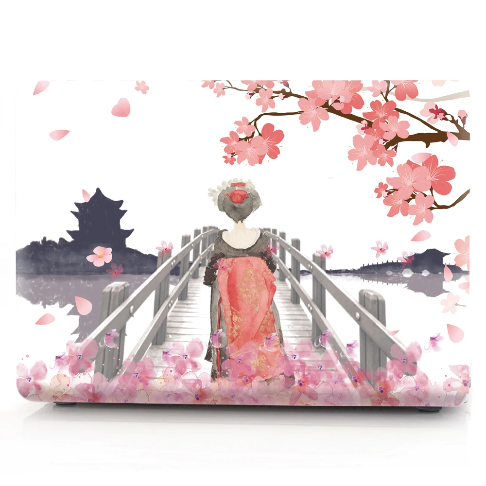 Чехол для ноутбука с цветной печатью для Macbook Air 11 13 Pro retina 12 13 15 дюймов цвета Сенсорная панель Pro 13 15 или Air 13 кимоно