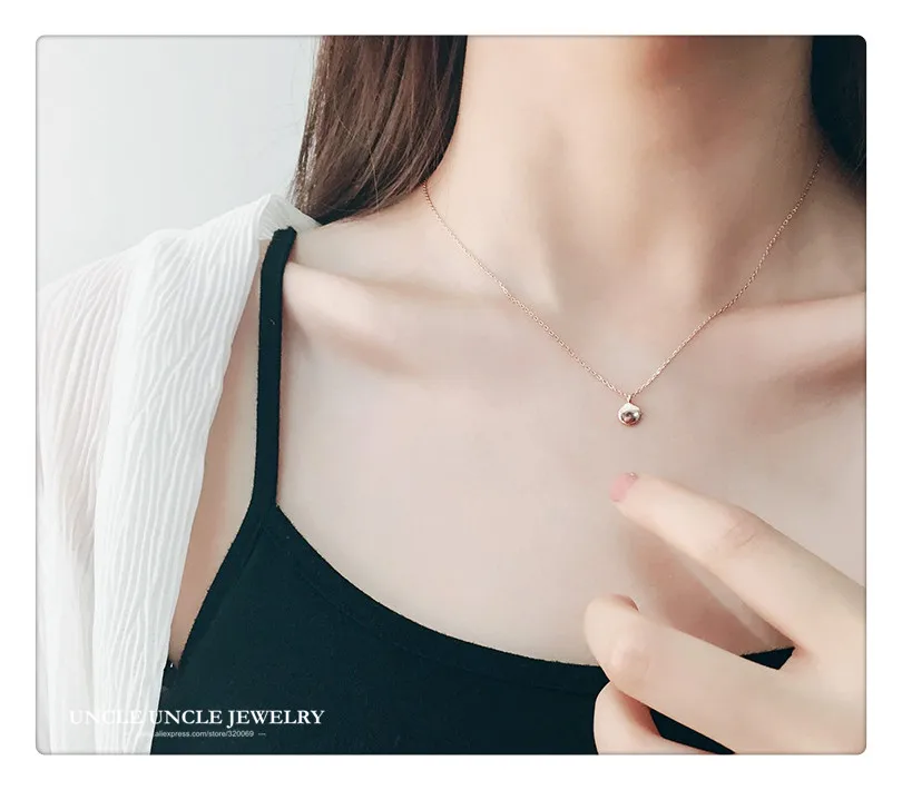 Ожерелье из стерлингового серебра 925 пробы маленький круглый кулон с буквами