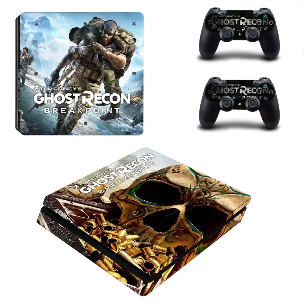 Виниловая наклейка Tom Clancy's Ghost Recon Breakpoint для PS4 Slim Skin консоли PlayStation 4 и