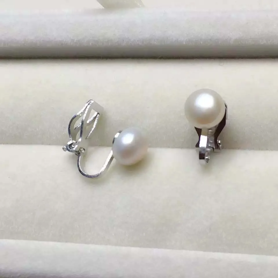 

Серьги из серебра 100% пробы с натуральным пресноводным жемчугом AAAAA