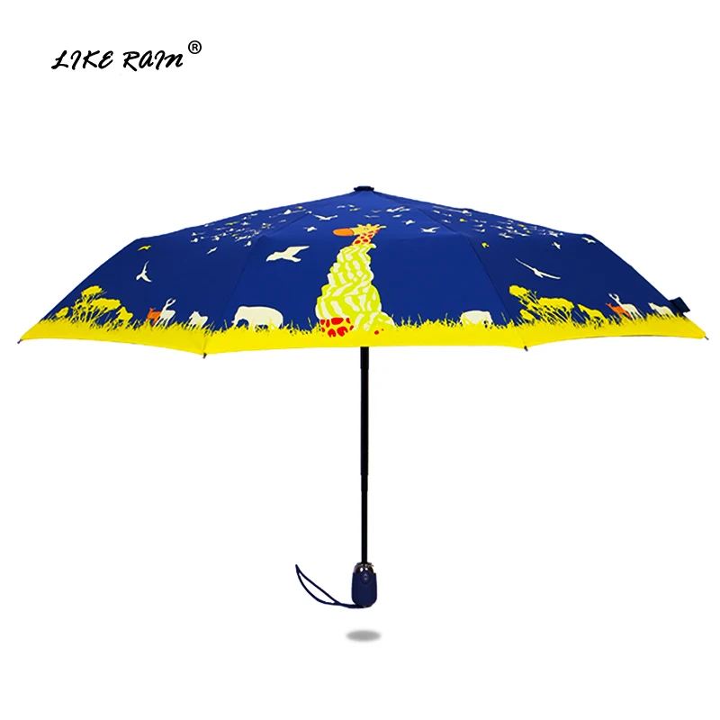 Женский автоматический зонт ветрозащитные складные зонтики для путешествий