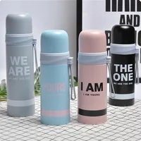 500ML Stainless Steel Thermos Cups Thermocup Insulated Tumbler Vacuum Flask Garrafa Termica Thermo Coffee Mugs Travel Bottle Mug