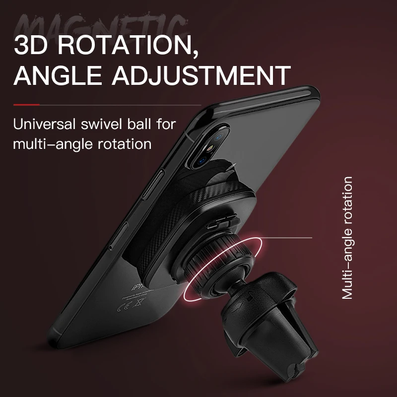 hoco magnetic car cell phone holder magnet stand air vent outlet mount 360 degree gps smartphone support for iphone samsung free global shipping