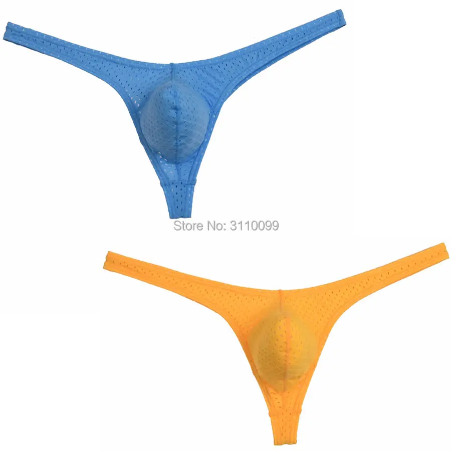 Сексуальные сетчатые дышащие бикини 2 шт./лот сексуальные мужские стринги