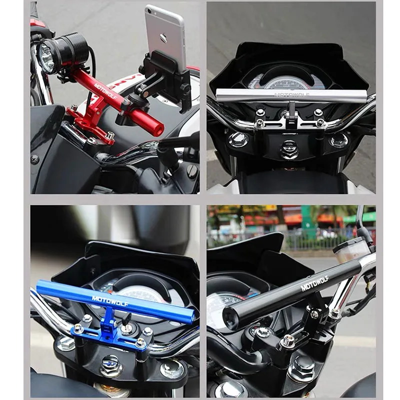 Универсальный крепежный кронштейн MOTOWOLF для мотоцикла скутера Спортивного