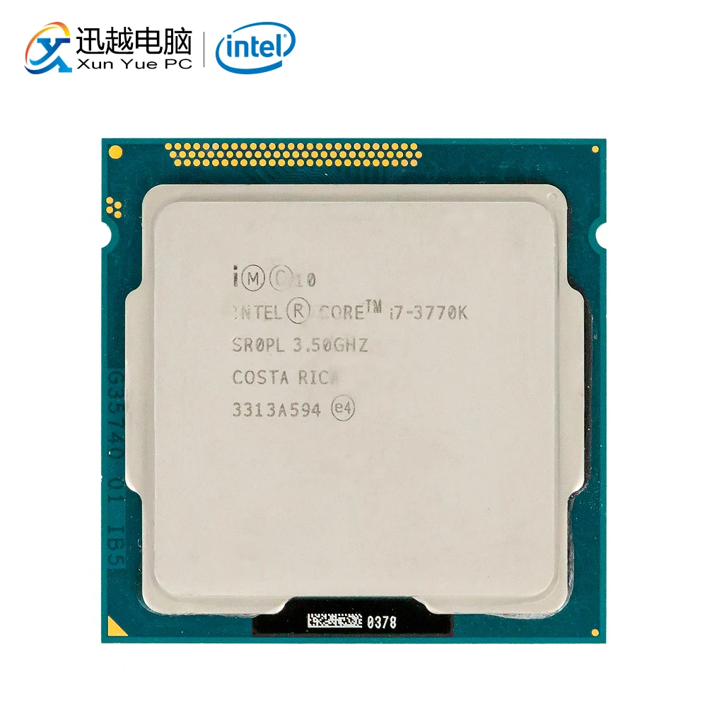 Intel Core i7-3770K настольный процессор i7 3770 K Quad-Core 3,5 ГГц 8 Мб L3 Кэш LGA 1155 сервер, используемый для Процессор