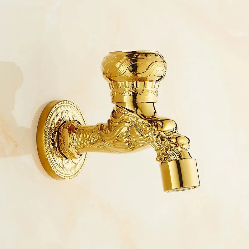 Кран с одной холодной шваброй кран для раковины сада и холодного золотой