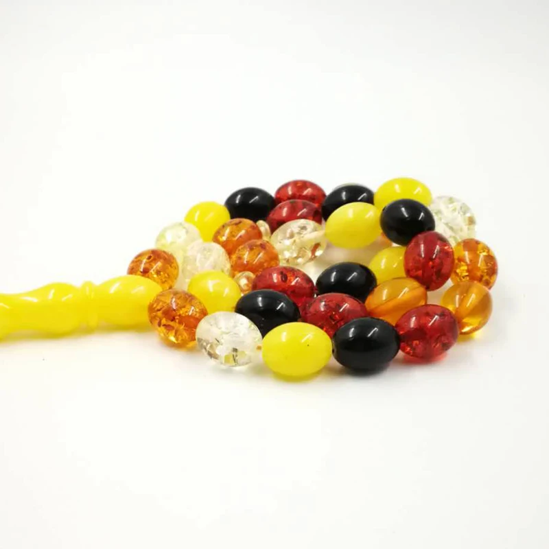 Четки ислам 33 Tasbih искусственный бисер смешанный цвет Мужские аксессуары