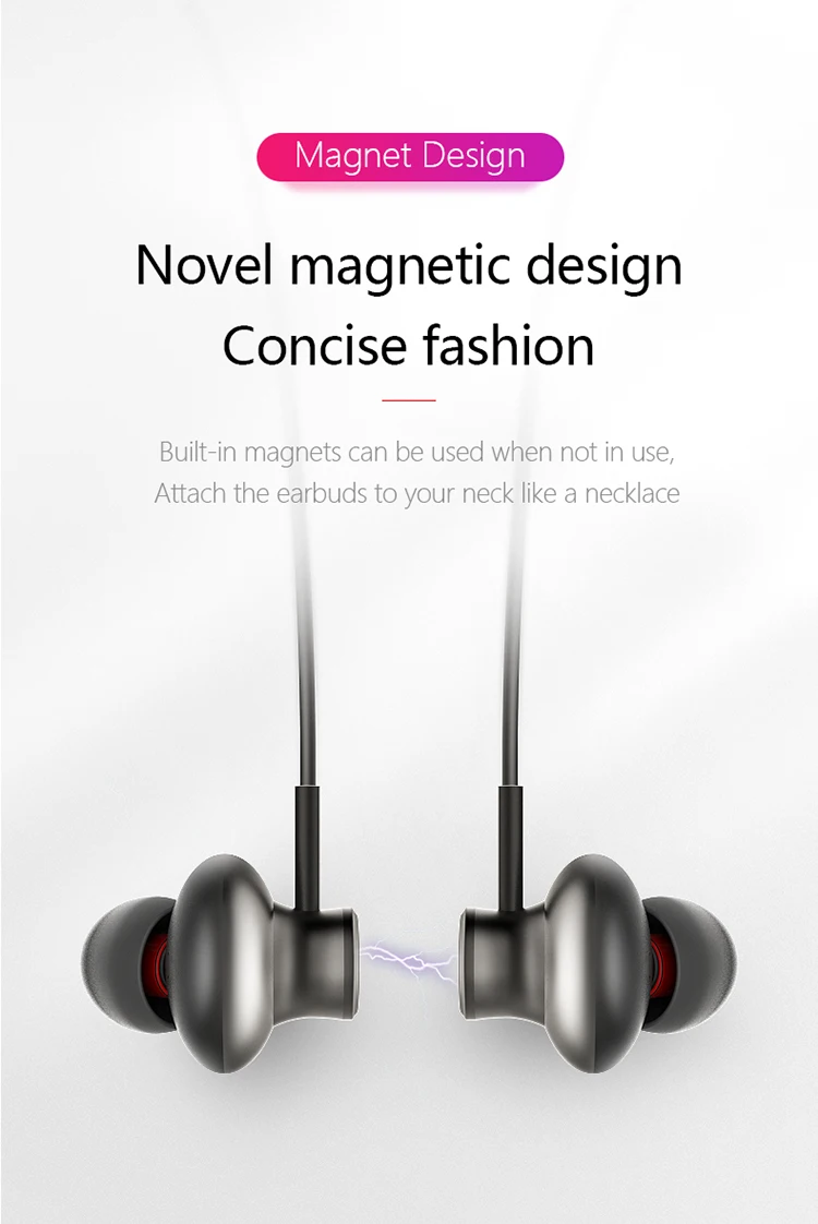 Новые Bluetooth наушники с шейным ремешком беспроводные стерео Спортивные