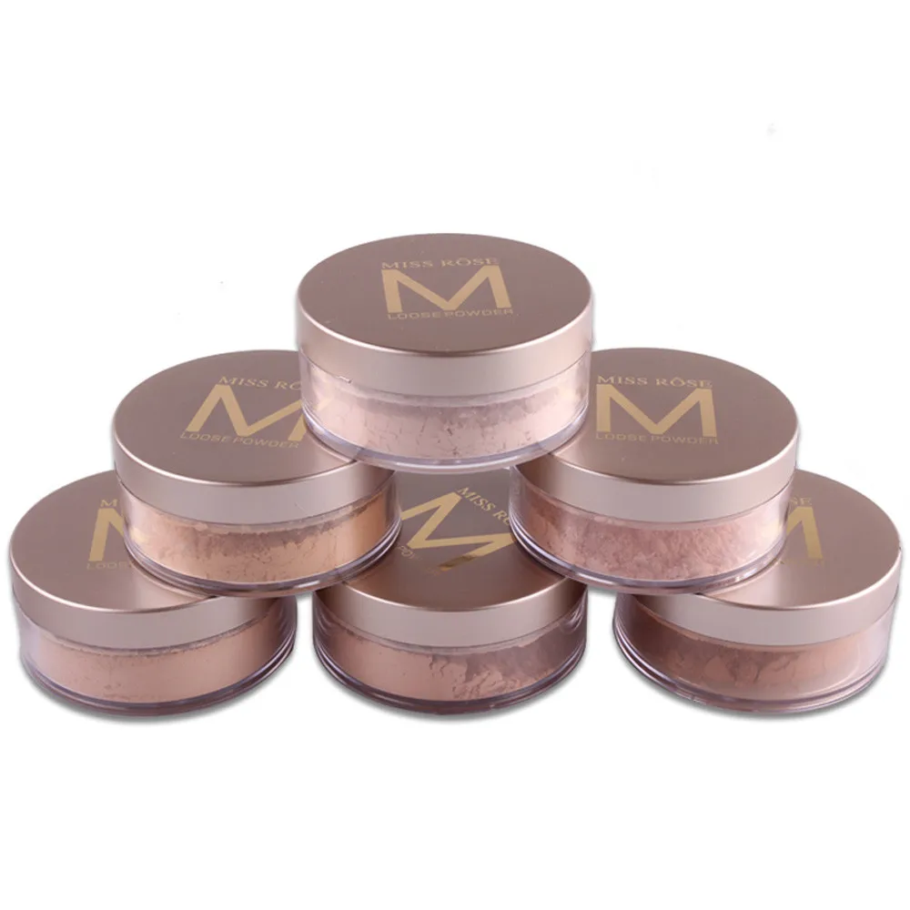 MISS ROSE Oil контроль макияжа невидимые поры Макияж Лицо Рассыпчатая Отделка пудра полупрозрачная гладкая установка основа макияж
