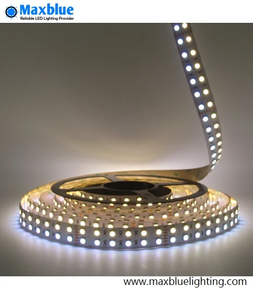 

Светодиодная лента RGBW SMD5050 RGB +, теплый/холодный белый свет, 24 В постоянного тока, двухрядная, 144 светодиодов/м, не водонепроницаемая, для украшения дома