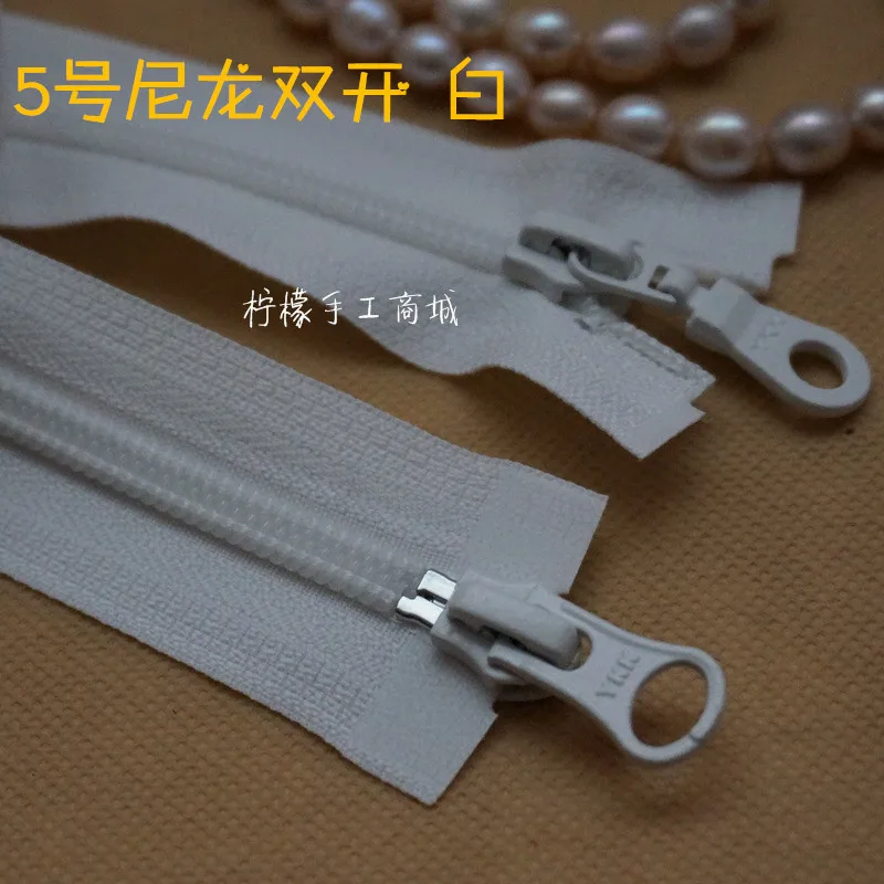 YKK5 нейлоновая молния красный белый бежевый 50-110 см пальто кардиган пуховая одежда