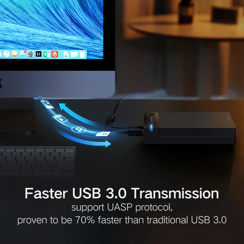Ugreen HDD чехол 3,5 2,5 SATA для USB 3,0 адаптер внешний жесткий диск Корпус ридер для SSD диск коробка-чехол на HDD HD 3,5 HDD Чехол