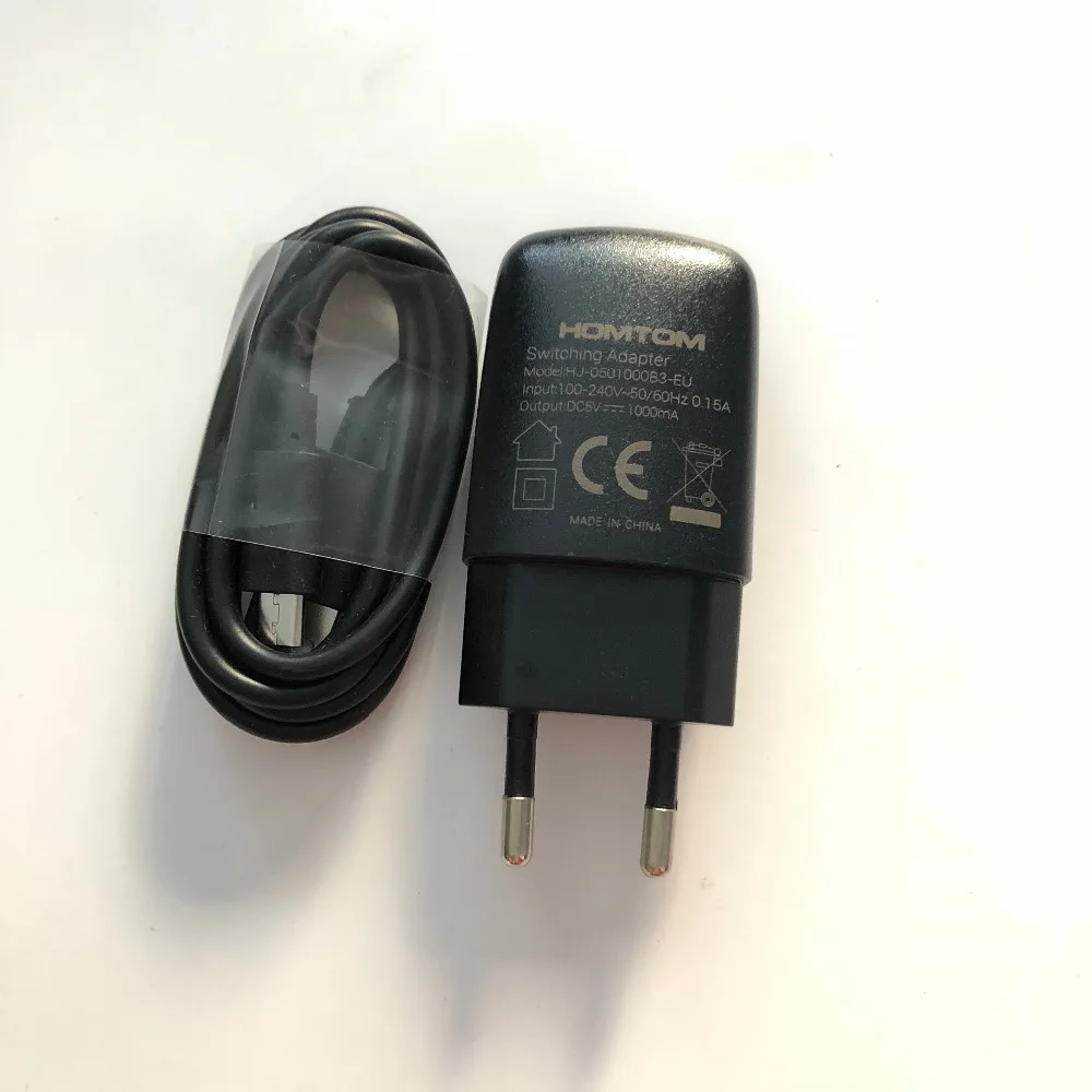 

New Travel Charger + USB Cable USB Line For HOMTOM HT3 Pro MTK6735 Quad Core 5.0 inch HD 1280x720