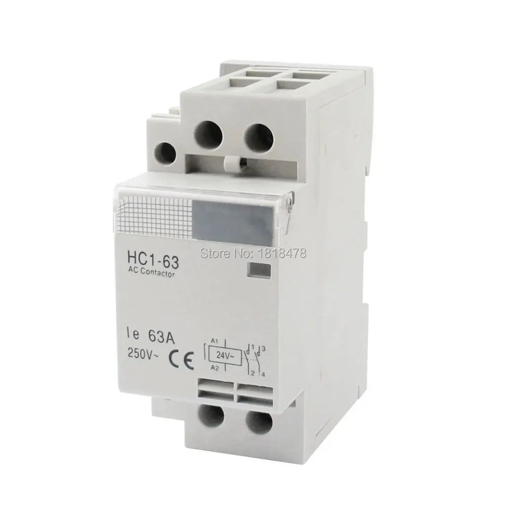 HC1-63 2 P 63A 24V напряжение катушки полюса универсальное управление цепи контактор