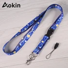 Ремешок на шею Aokin для ключей, удостоверения личности, для спортзала, ремешки для USB, держатель для знаков, подвесной ремешок для творчества, ремешок, ремешок