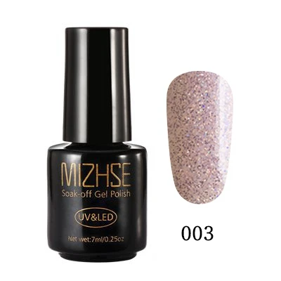 MYZS003 MIZHSE голографический Гель-лак 102 цвет Светодиодный УФ-гель Платиновые блестки художественный Гель-лак для ногтей блестящая Лазерная блестка серебро золото бриллиант - Цвет: MYZS003