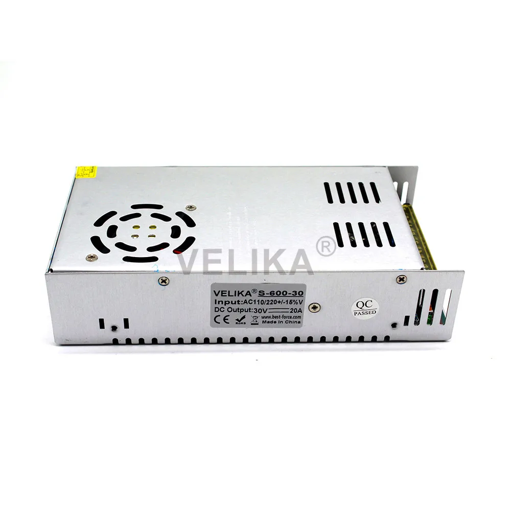 Универсальный переключатель источника питания постоянного тока 30 В 20A 600 Вт