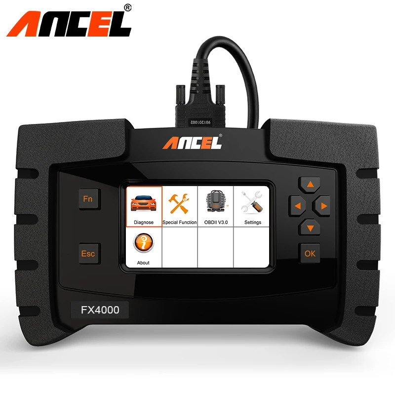 Ancel FX4000 OBD2 диагностический инструмент автомобиля полная система OBD 2 Профессиональный Автомобильный сканер ABS EPB масляный Сервис Сброс OBD сканер