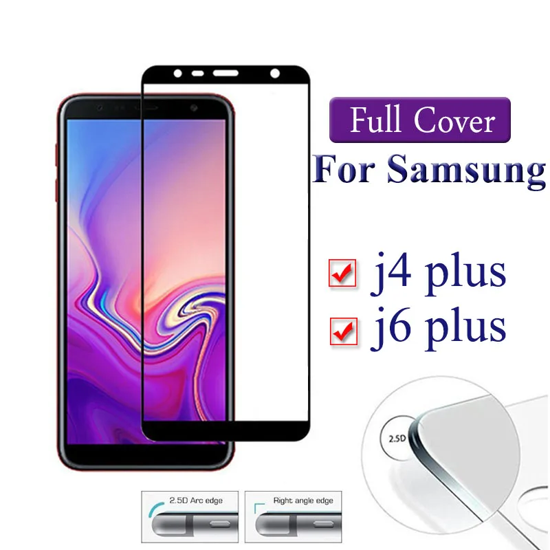 Защитное стекло для samsung galaxy j4 j6 plus закаленное Защита стекла j 4 6 j4plus j6plus samsun sumsung