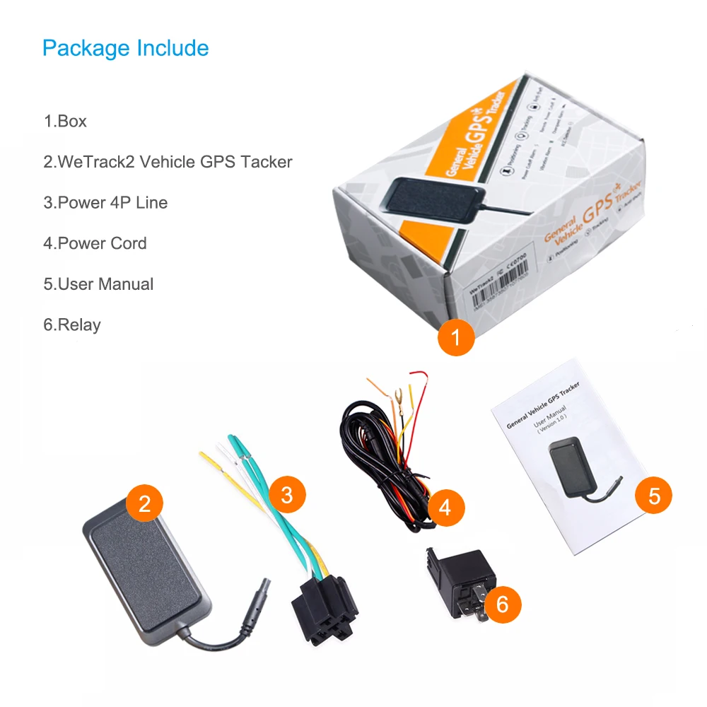 Concox wetracker2 мини GPS трекер с 9 90 В Стандартный Напряжение 270 мАч Батарея локатор