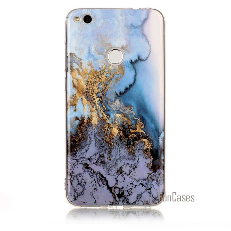 Hoesje capinha Капа для Huawei P9 Lite 2017 p9lite Чехол мягкий силиконовый Мрамор камень крышка