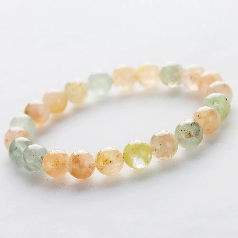 Натуральный камень Моргана разноцветные бусины браслеты для женщин девочек