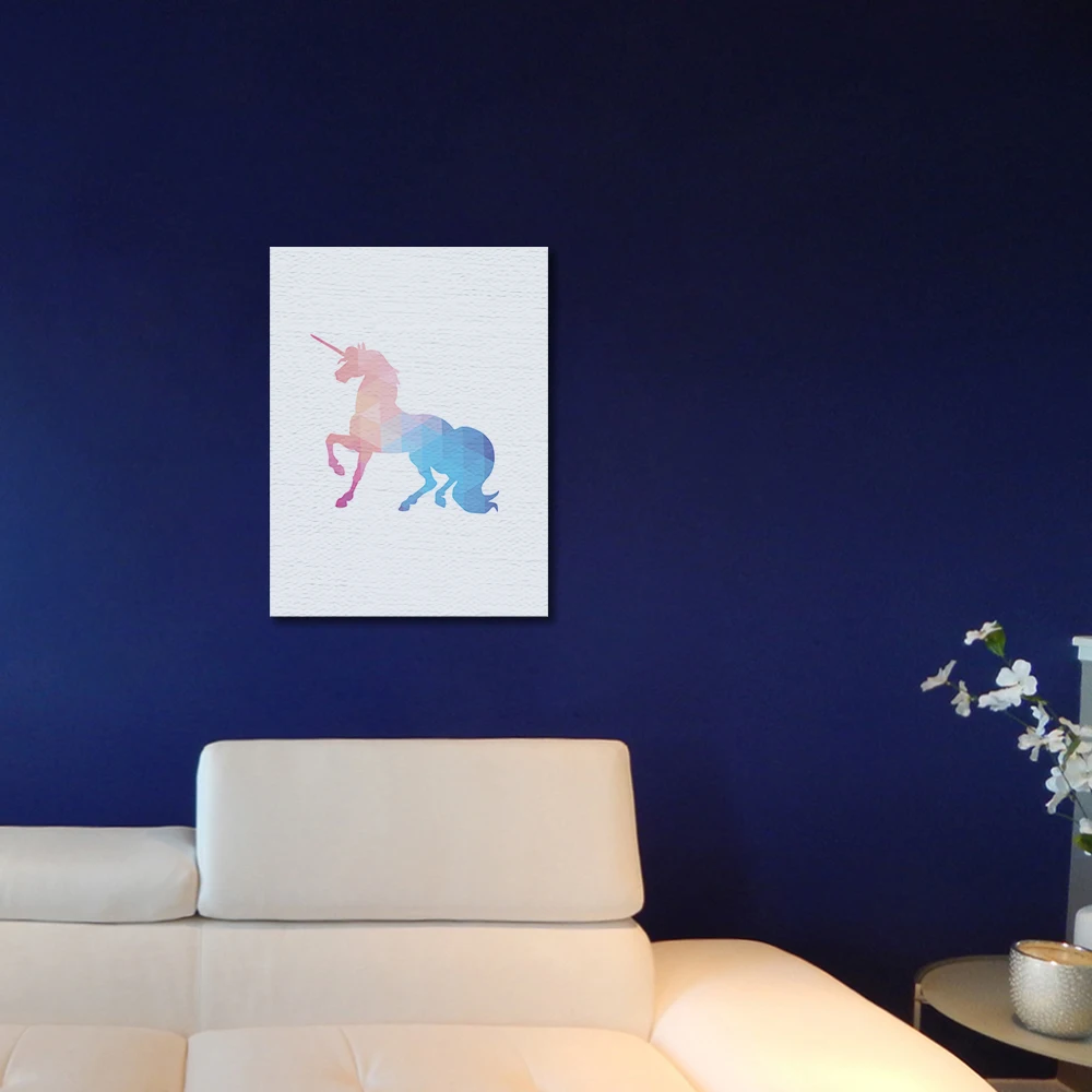 Hot Nordic Cute Animals Unicorn Canvas Painting Modern Wall Art Poster Print Picture For Kid Bedroom Living Room Home Decor | Дом и сад