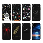 Мягкий силиконовый чехол для телефона iPhone XS Max 7 8 Plus X XR 6S 6 Plus, чехол с милым рисунком планеты для iPhone 6 6S Plus, мягкий чехол из ТПУ
