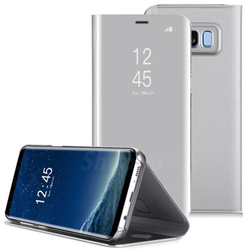 Чехол книжка с полная защита Экран Окно чехол для Samsung Galaxy S8 S7 S6 Edge Note 8 A7 A8 плюс 2018 J3