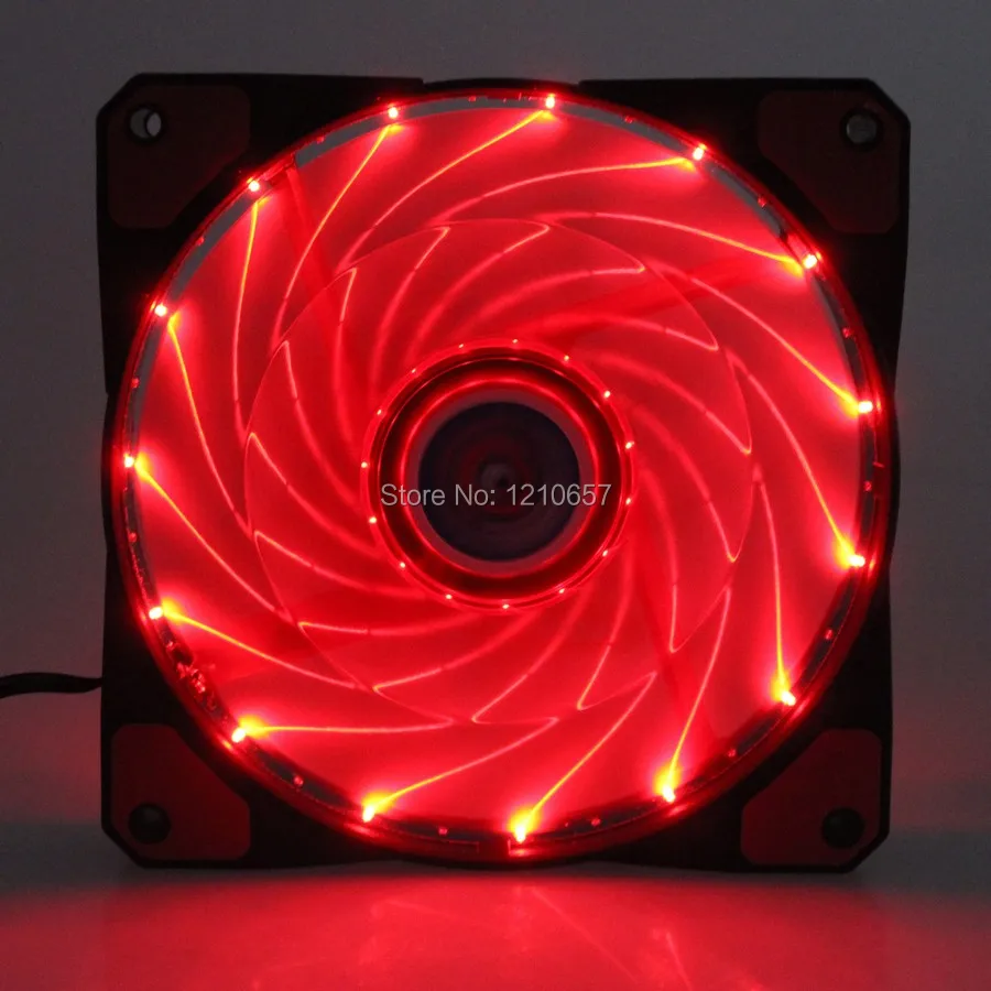 5 шт. партия GDT 12025 12В 3Pin 4Pin DC красный свет 120 мм 12 см x 25 PC Comptuer LED вентилятор