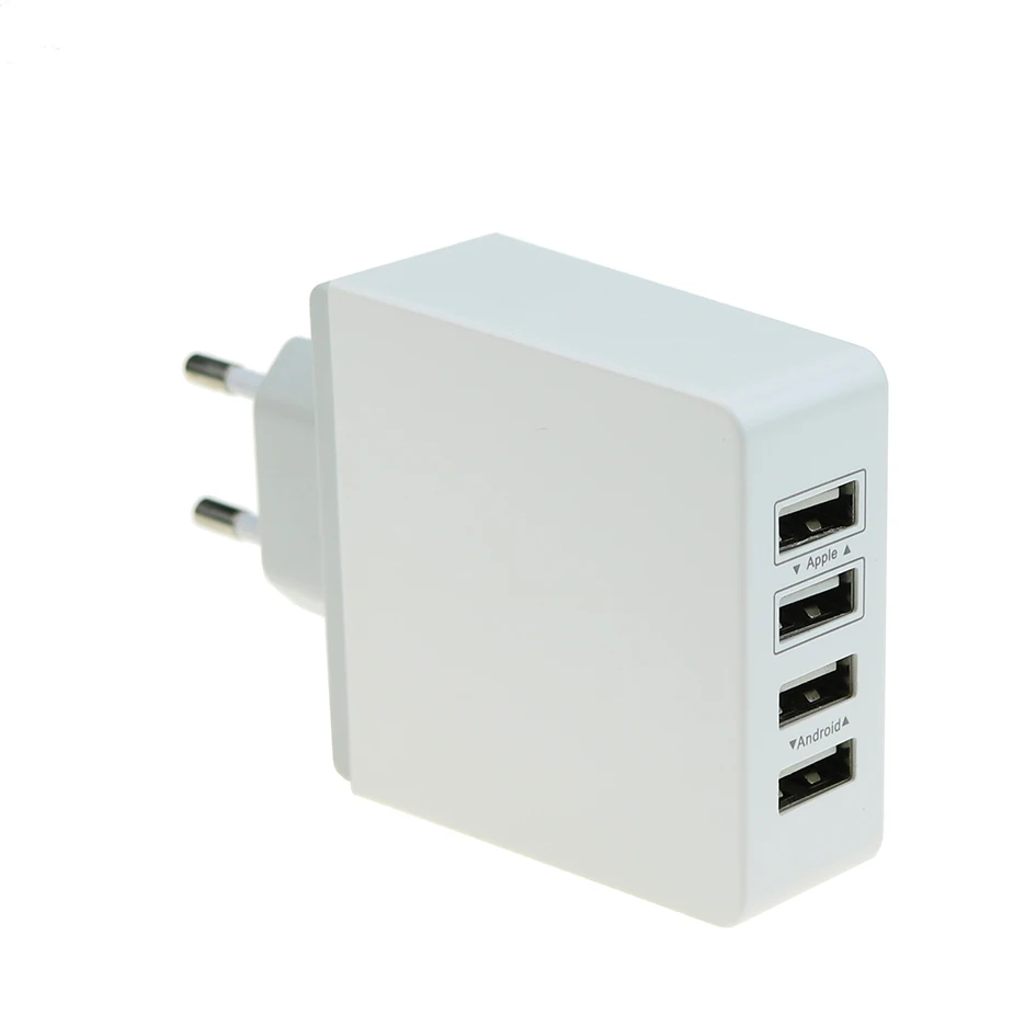 PowerPort 4 USB зарядное устройство 2A PowerIQ для телефона 5 V/7.2A EU US быстрая мульти зарядная