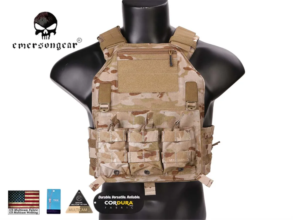 Emersongear 420 пластина Перевозчик Тактический уличный жилет стрельба военная облегченная модульная система переноски снаряжения 420 жилет EM7362 мультикам черный