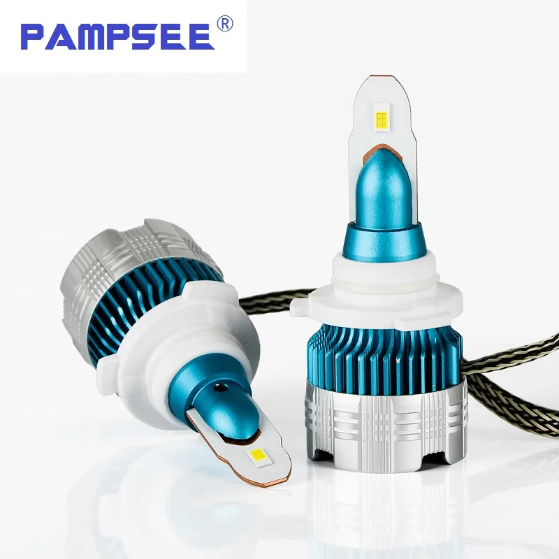 

PAMPSEE 8000лм супер яркий комплект автомобильных светодиодных фар 9005/HB3 9006/HB4 H7 H11/H8/H9 9012 Замена лампы с антибликовым пучком CSP чипы