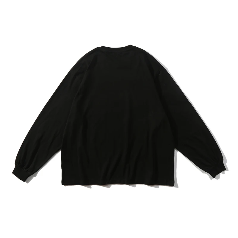 Мужские футболки с длинным рукавом винтажный принт большие размеры хип хоп