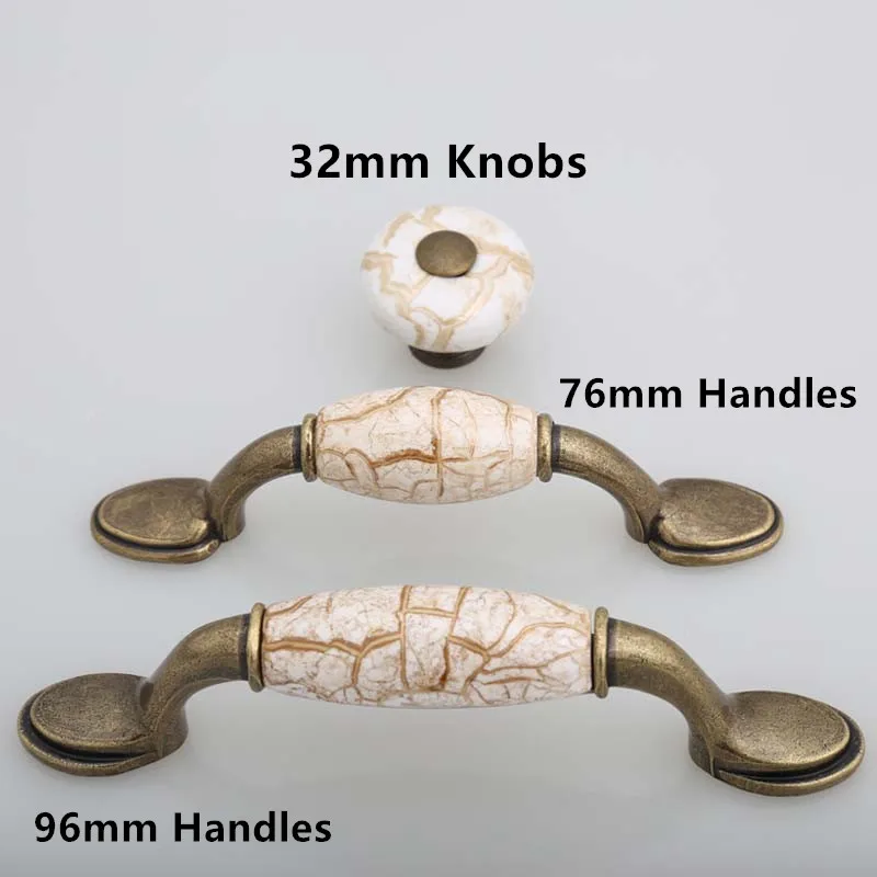 Ручка-ручка для туалетного столика в винтажном стиле антикварная латунная ручка