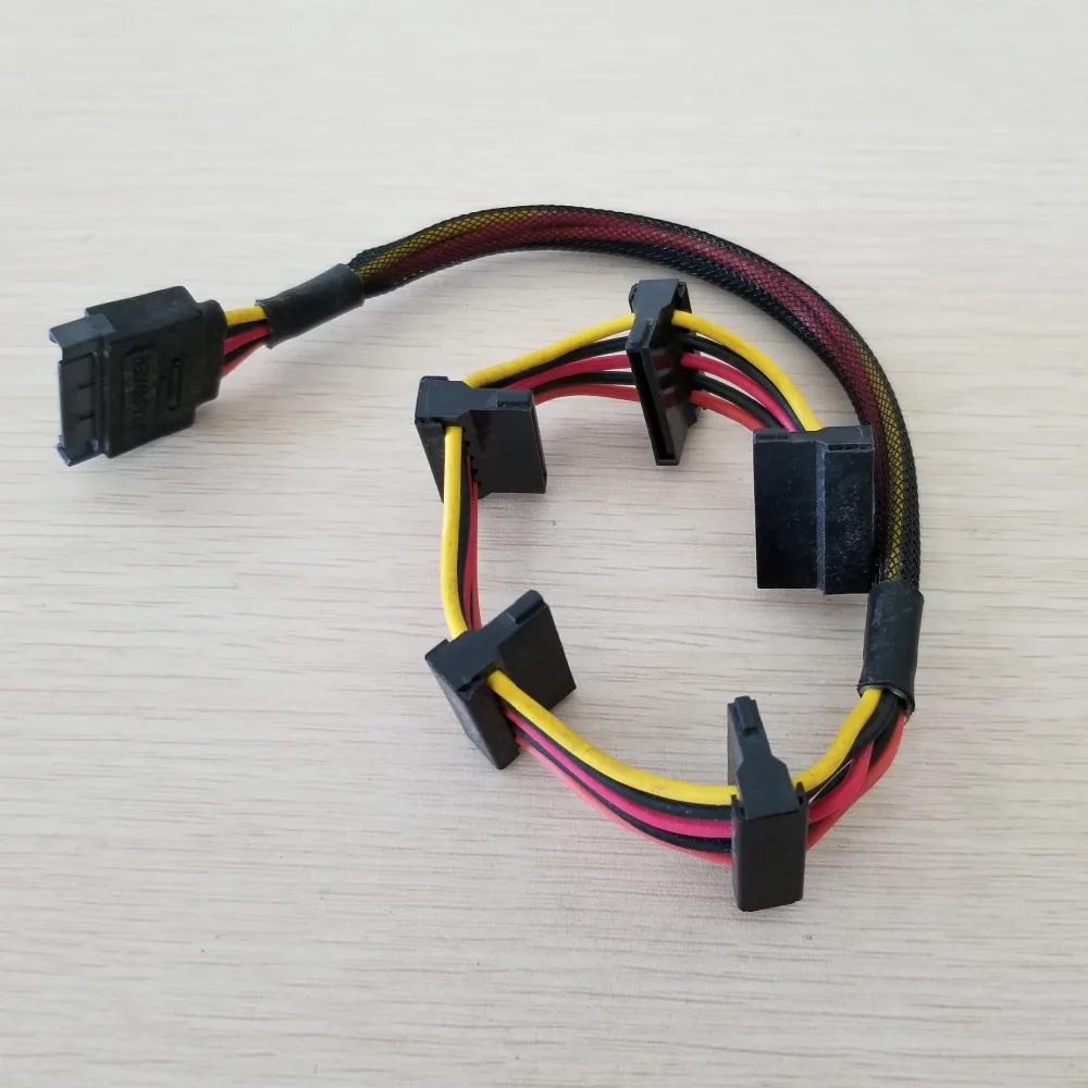 15 7 дюймов PC DIY ATX sata штекер для 5 SATA female Serial ATA HDD жесткий диск чехол Кабель питания