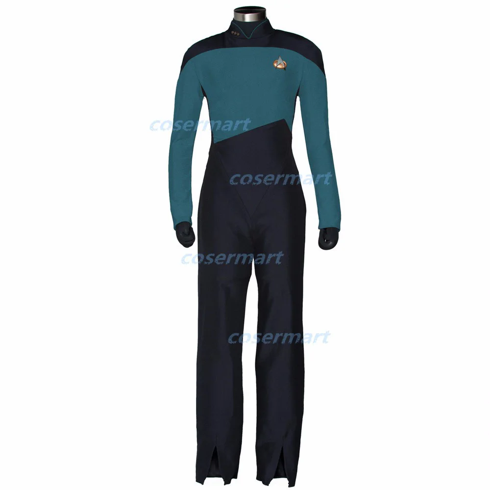 ST комбинезон звезда следующего поколения значок косплей костюм красный синий