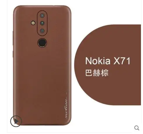 Роскошный чехол из натуральной кожи для nokia x71. Наклейка на 360 градусов, кожаный чехол для телефона nokia x71, чехол fundas
