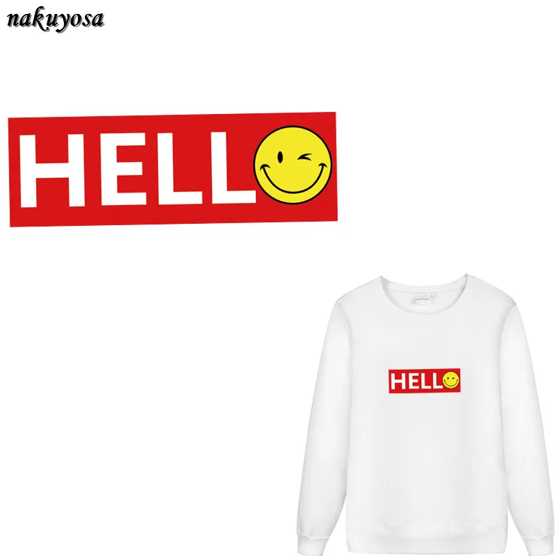 Hello smile styles глажка на тепловом прессе переносная Бытовая железная буква наклейки