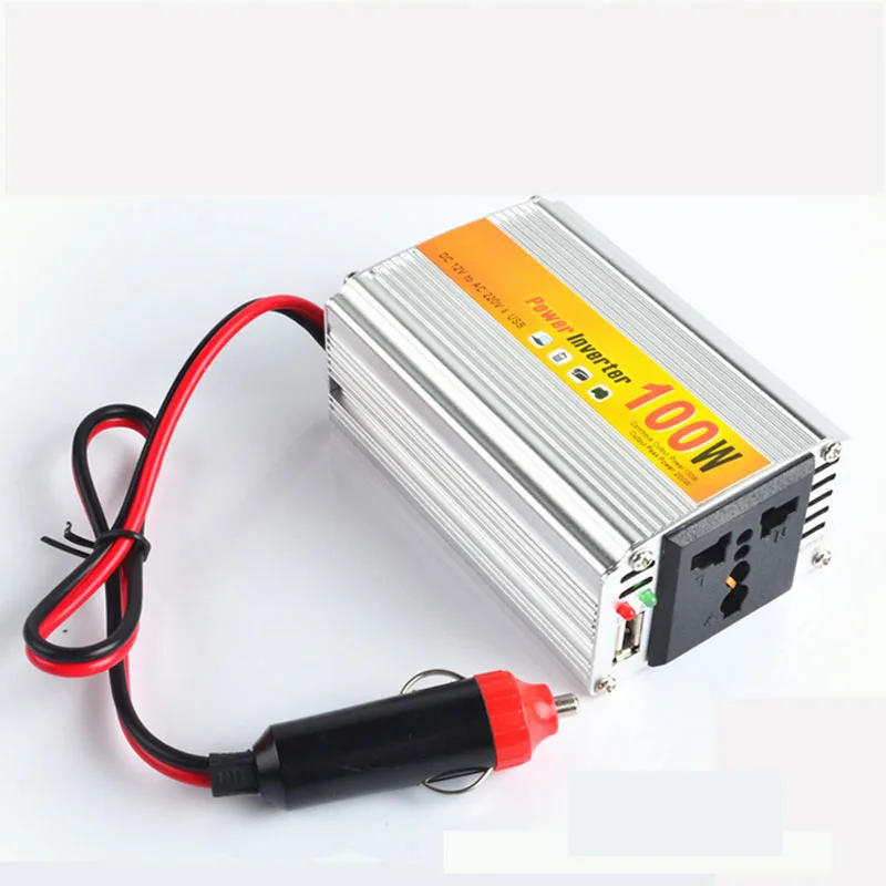100 Вт автомобильный инвертор 12V постоянного тока до 220V автомобиля Мощность конвертер адаптер