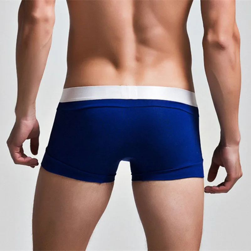 Высококачественное хлопковое нижнее белье, мужские боксеры, шорты, модные, низкая талия, U выпуклый мешочек, боксеры, сексуальные, удобные, Cueca, боксеры, мужские трусы