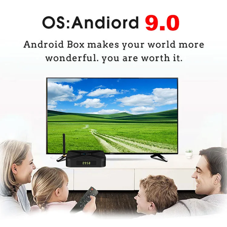 H6 MAX Android 9,0 ТВ коробка 4 Гб DDR3 32 ГБ памяти на носителе EMMC Allwinner H6 чип смарт Декодер каналов кабельного телевидения Поддержка 4 K 6 K 2,4G WI-FI лучше TX6 ТВ коробка андроид тв приставка